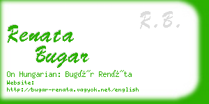renata bugar business card